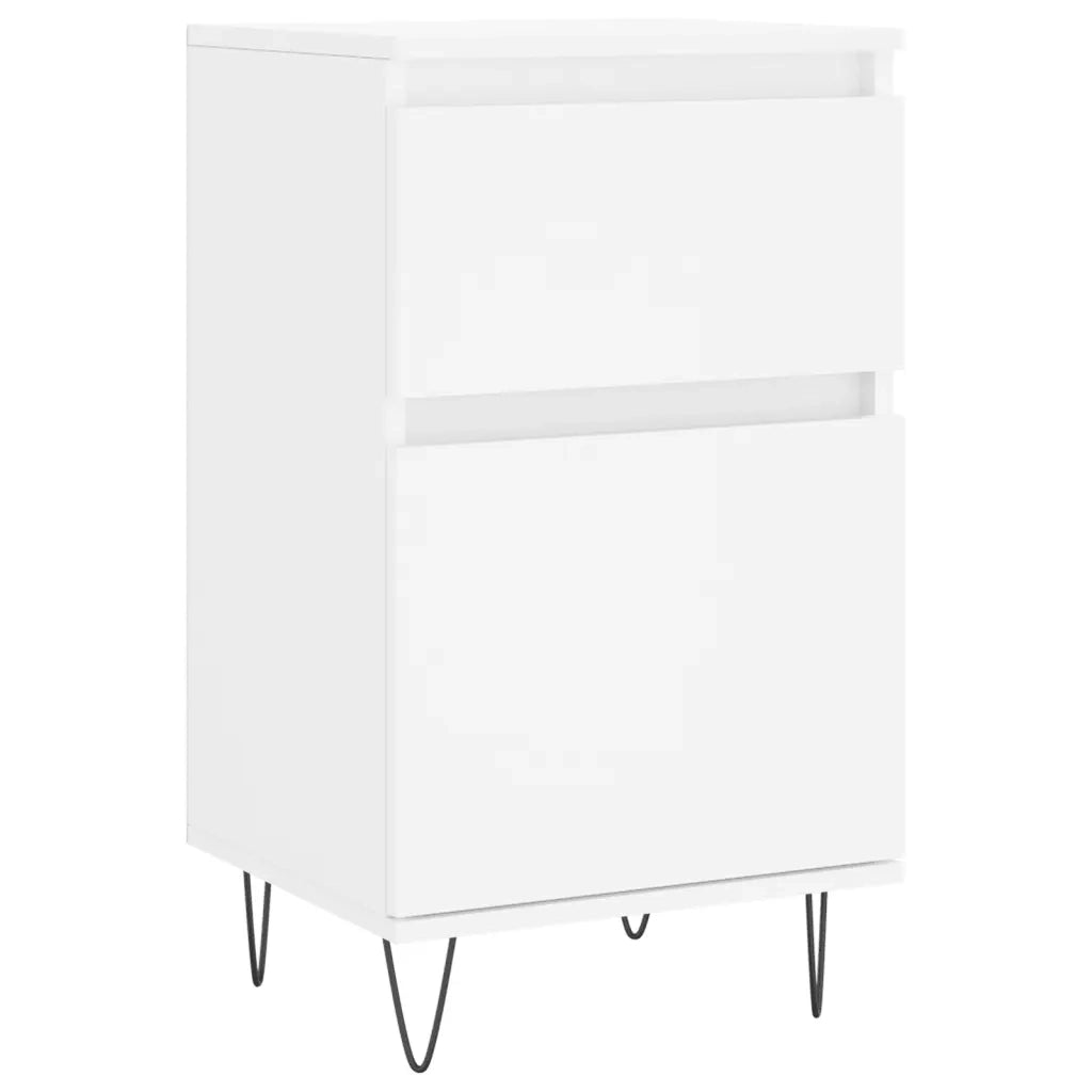 vidaXL Credenza Bianca 40x35x70 cm in Legno Multistrato