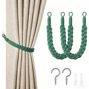 Doppio pacchetto di nastri per tende - corda per tenda da 60cm - nastri per tenda a mano - nastri per tenda a spirale - con ganci - adatto per casa, ufficio, salotto, camera da letto