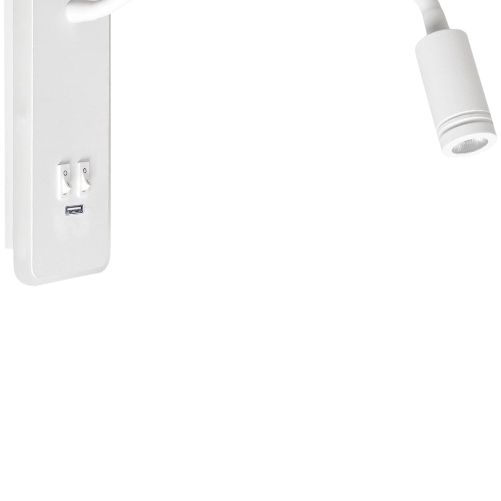 Applique LED Milagro BASE ML6349 2x8W bianca USB 4000K