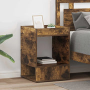 Tavolino 2 pcs Rovere fumé 40 x 40 x 56 cm Legno multistrato