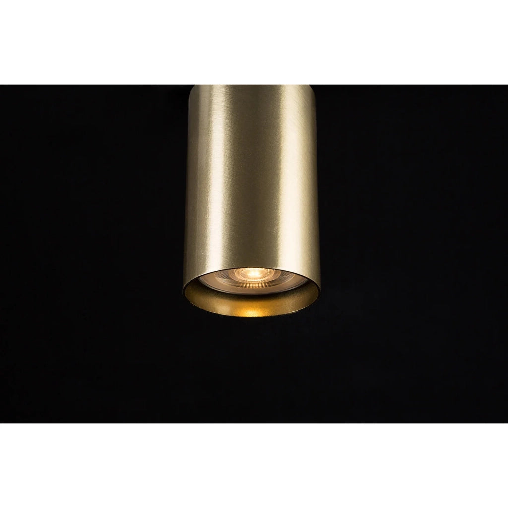 Plafoniera Minimal Tenjin Acciaio Bianco 4 Luci Gu10 Ip20