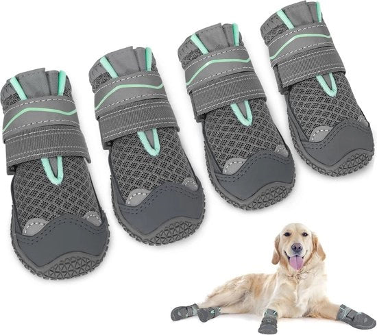 Scarpette per cani adesive con antiscivolo per protezione delle zampe dei cani - 4 pezzi