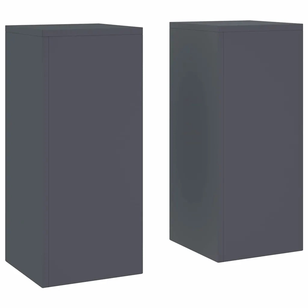 Supporto per piante 2 pcs Antracite 24 x 24 x 55 cm Acciaio 865815