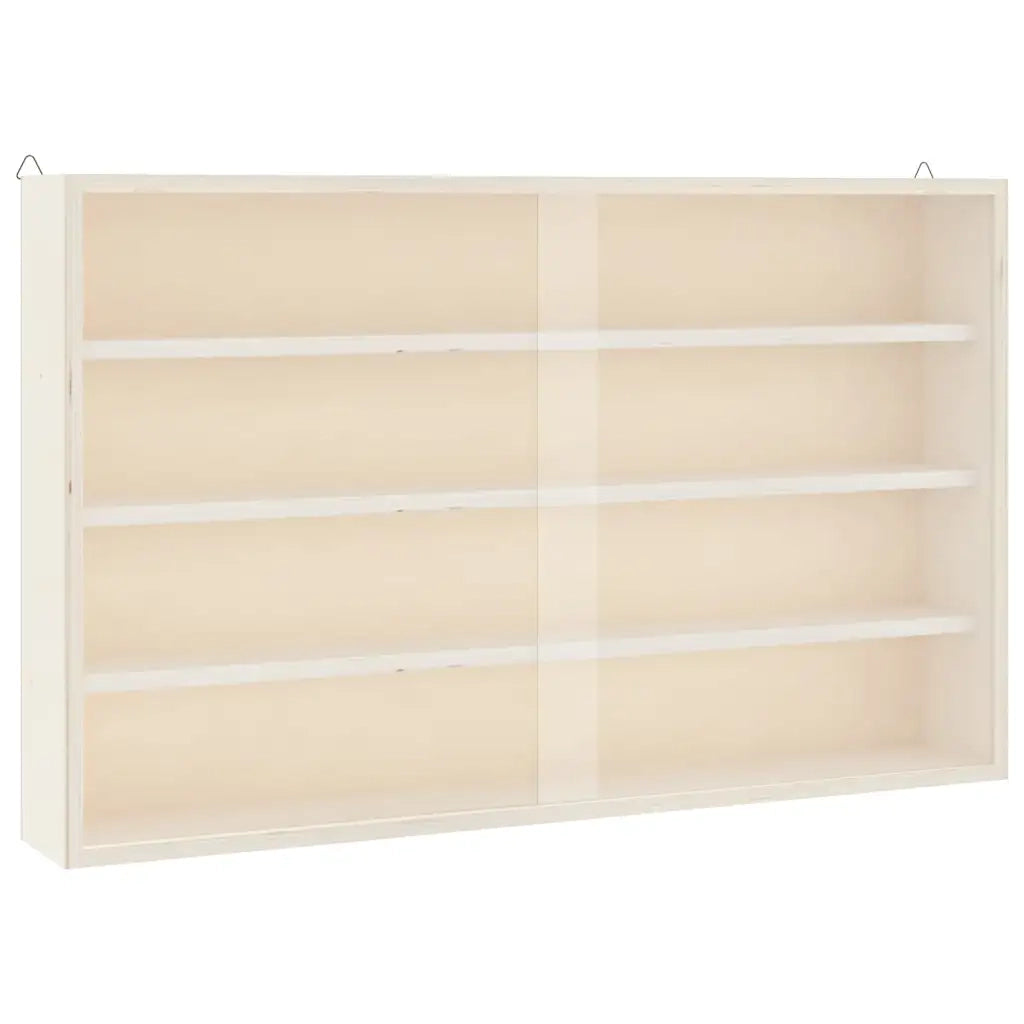 vidaXL Teca da Collezione in Legno con Porte 60x8,5x37 cm