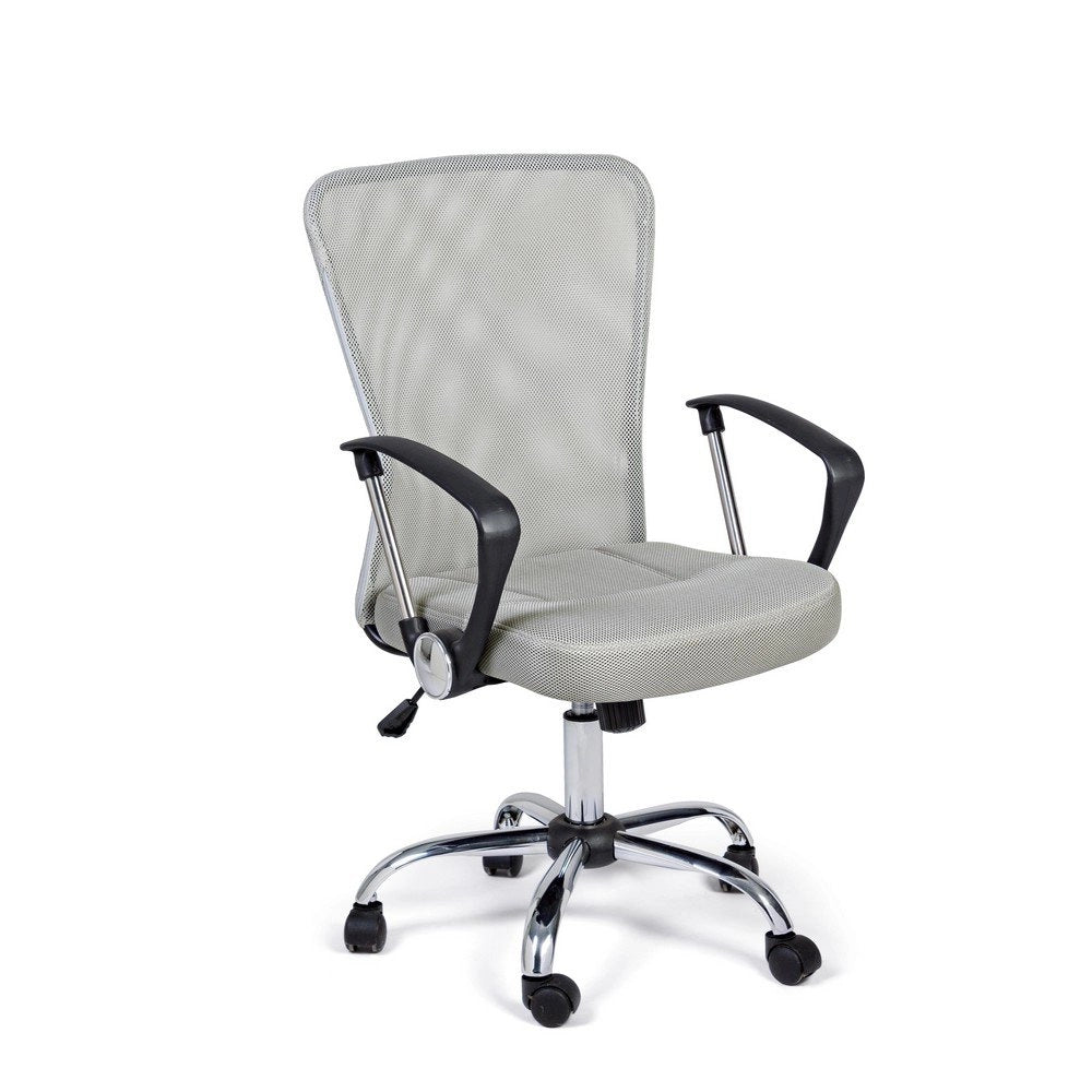 Sedia Ufficio in Tessuto Blu Moderna con Ruote - SERAPHIC