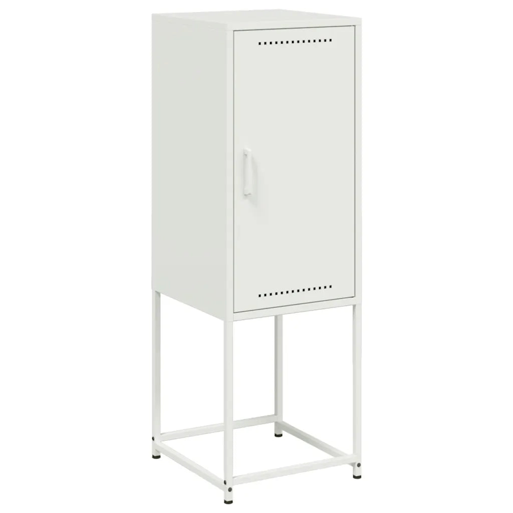 Credenza Bianca 36x39x107 cm in Acciaio