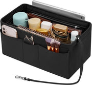Organizzatore per Borse XL con Molti Taschi, Borsa Interna per Borse, Nero