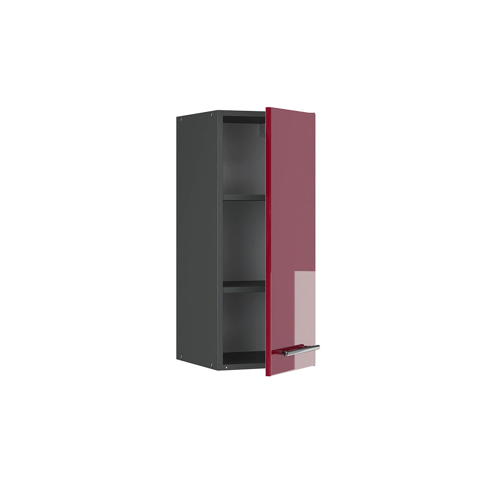 Pensile da cucina Fame-Line Bordeaux lucido/Antracite 30 cm Vicco