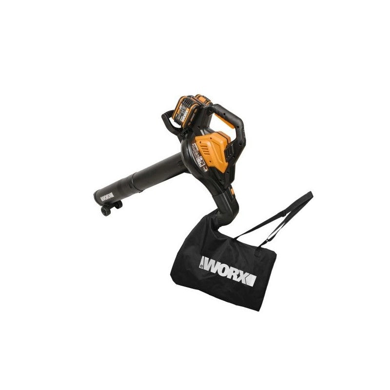 Soffiatore Aspiratore Tritatutto a Batteria 40V WG583E 3 in 1 Brushless per Raccolta Foglie con Sacco 35L - Worx