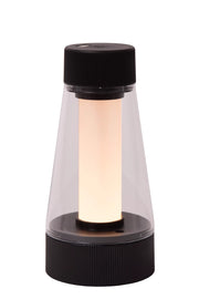 Lampada da tavolo ricaricabile LED nera Lucide Lorali