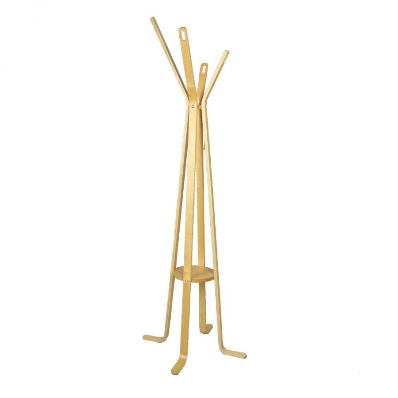 Attaccapanni a stelo legno naturale 4 braccia cm 50h180