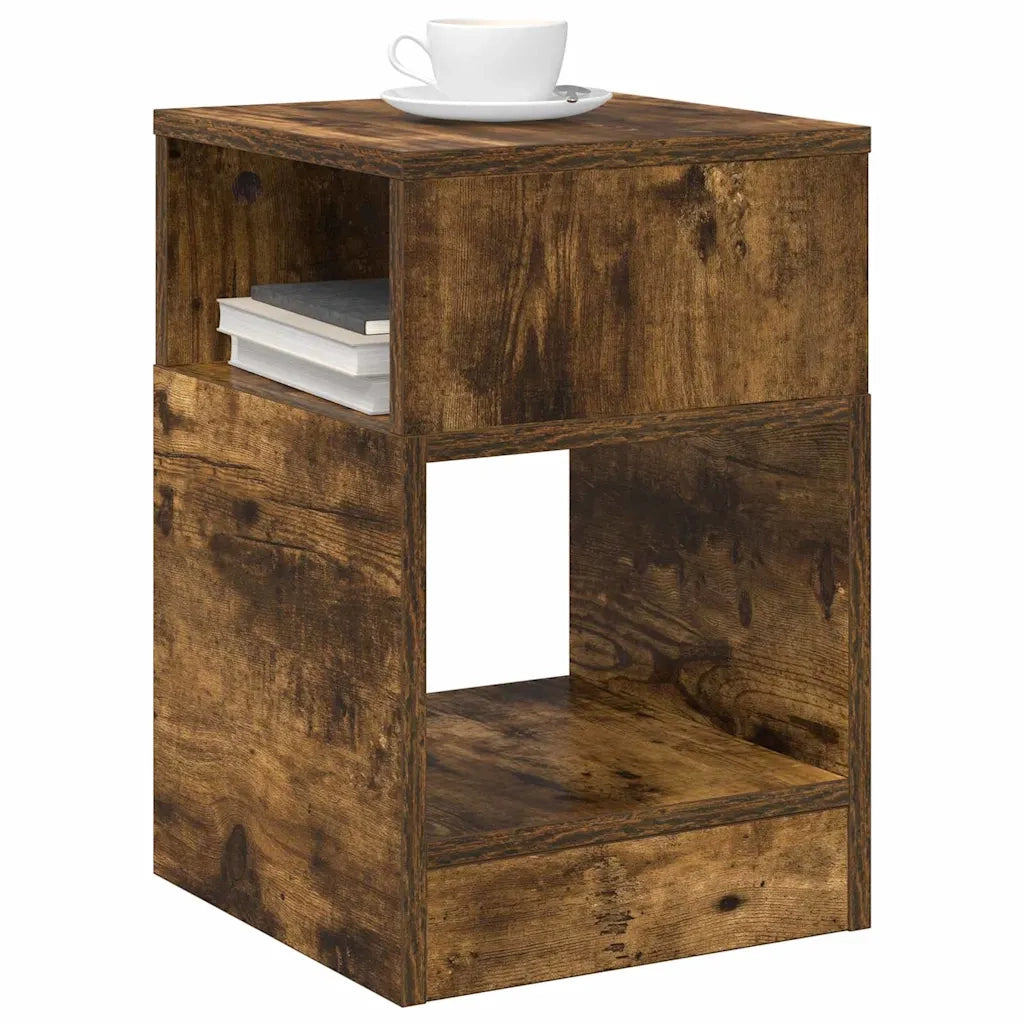 Tavolino Rovere fumé 30,5 x 30 x 45 cm Legno multistrato