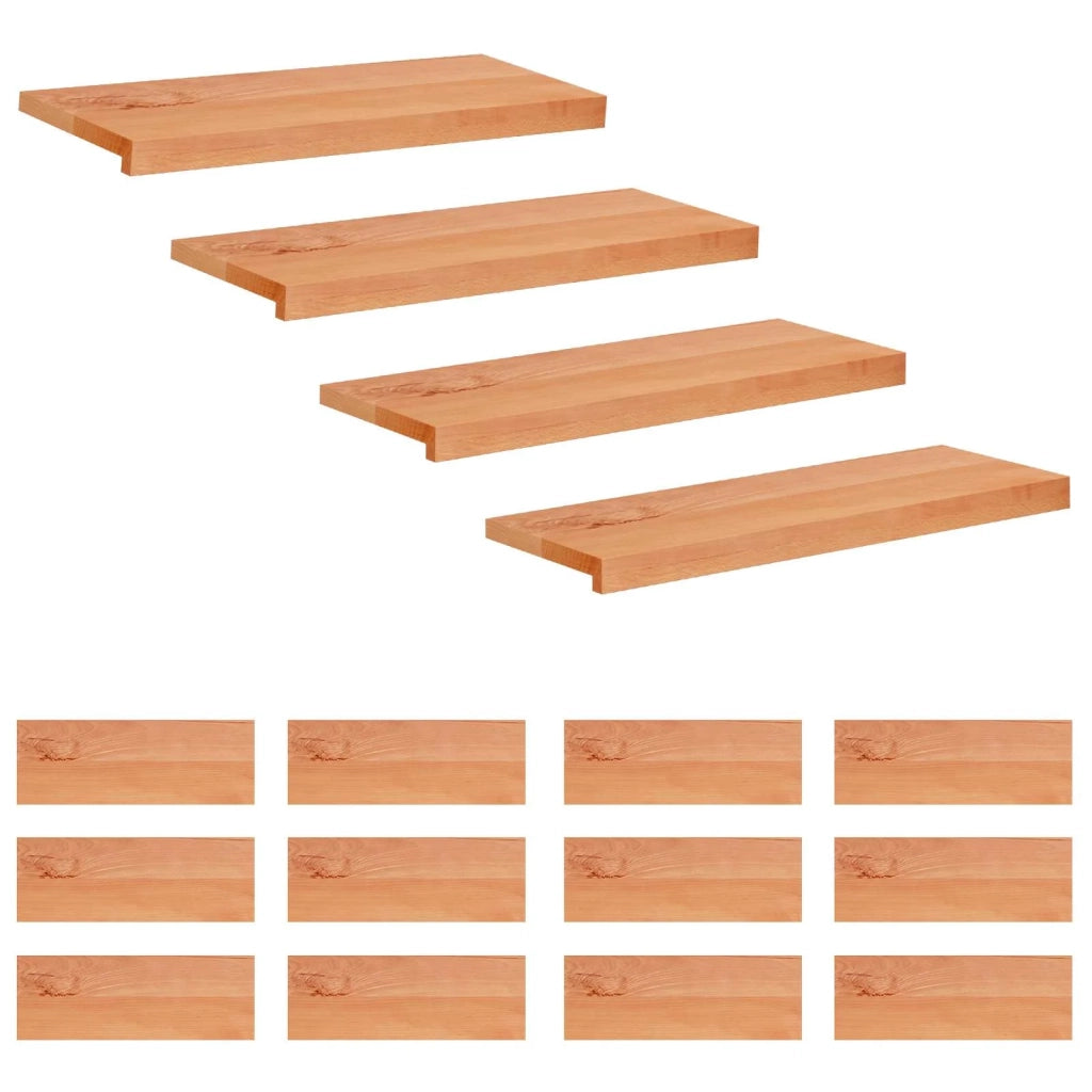 Tappeti per scale 16 pz 80 x 30 x 2 cm Vernice 3446431