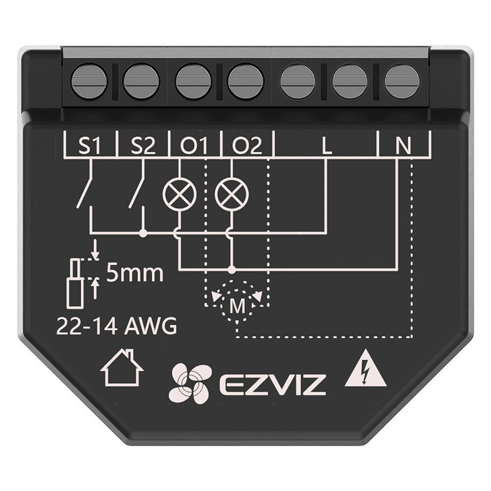 RELE' ELETTRONICO SMART mod. 'T35W' - 2 canali (con energy monitoring)  - EZVIZ