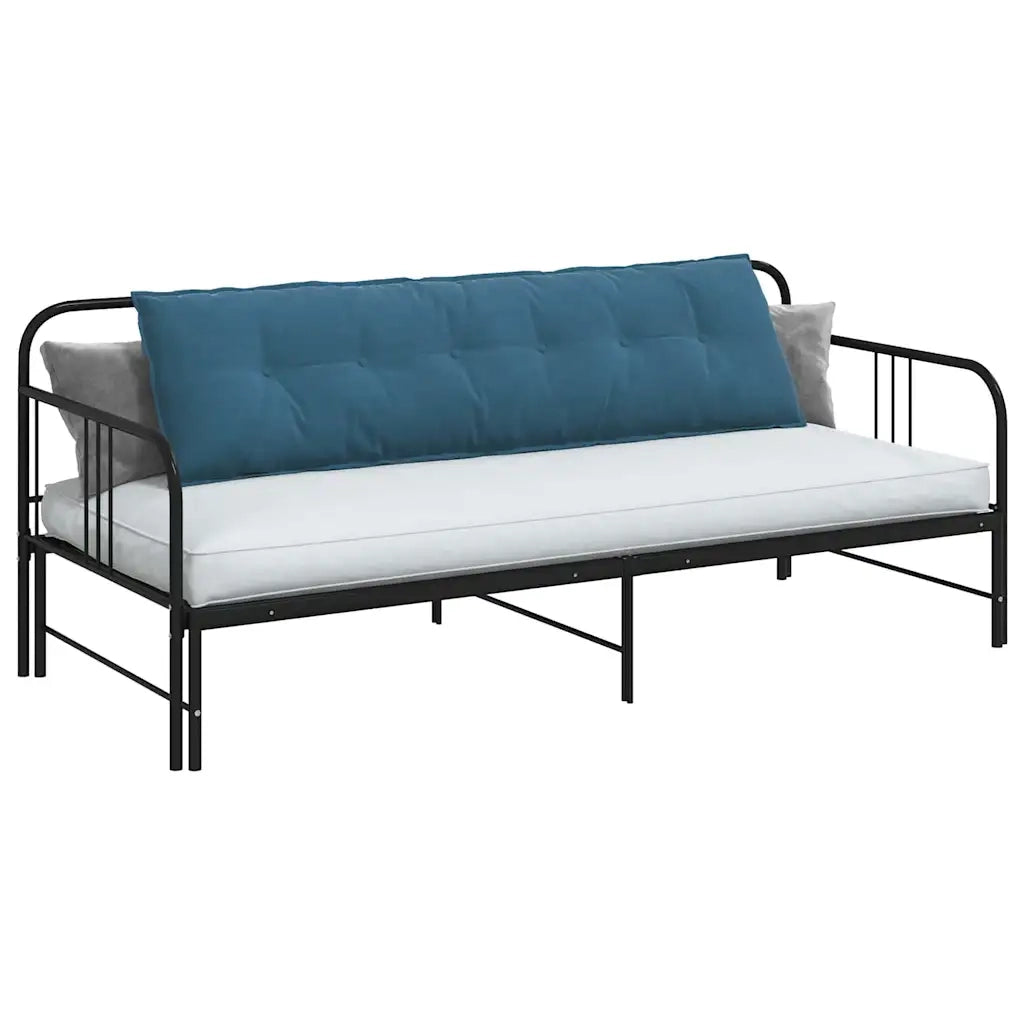 Cuscino per Schiena Blu 180 x 50 cm Tessuto in Cords 42014932