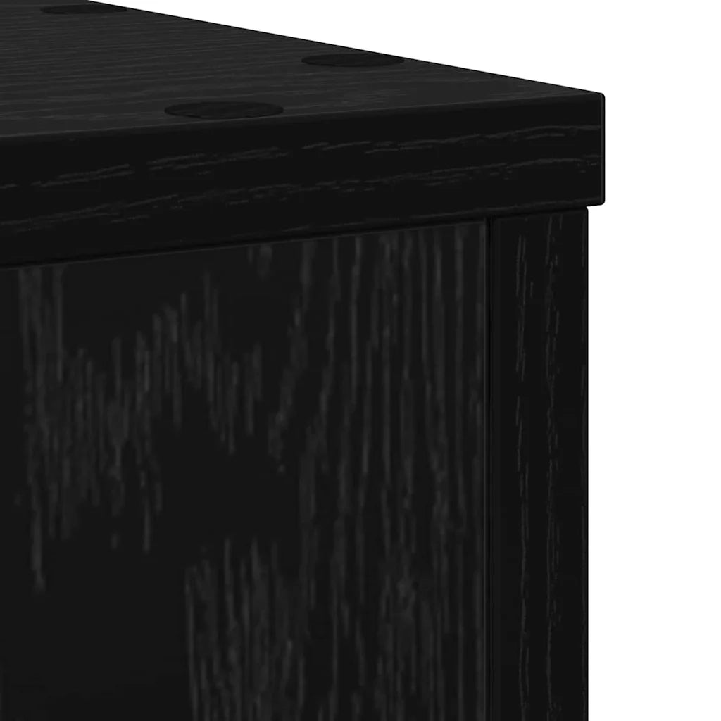 Supporto per piante 2 pcs Rovere Nero 20 x 20 x 30 cm 869229