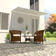 Tenda da Sole Retrattile-Tenda parasole per Patio 350x150 cm Crema