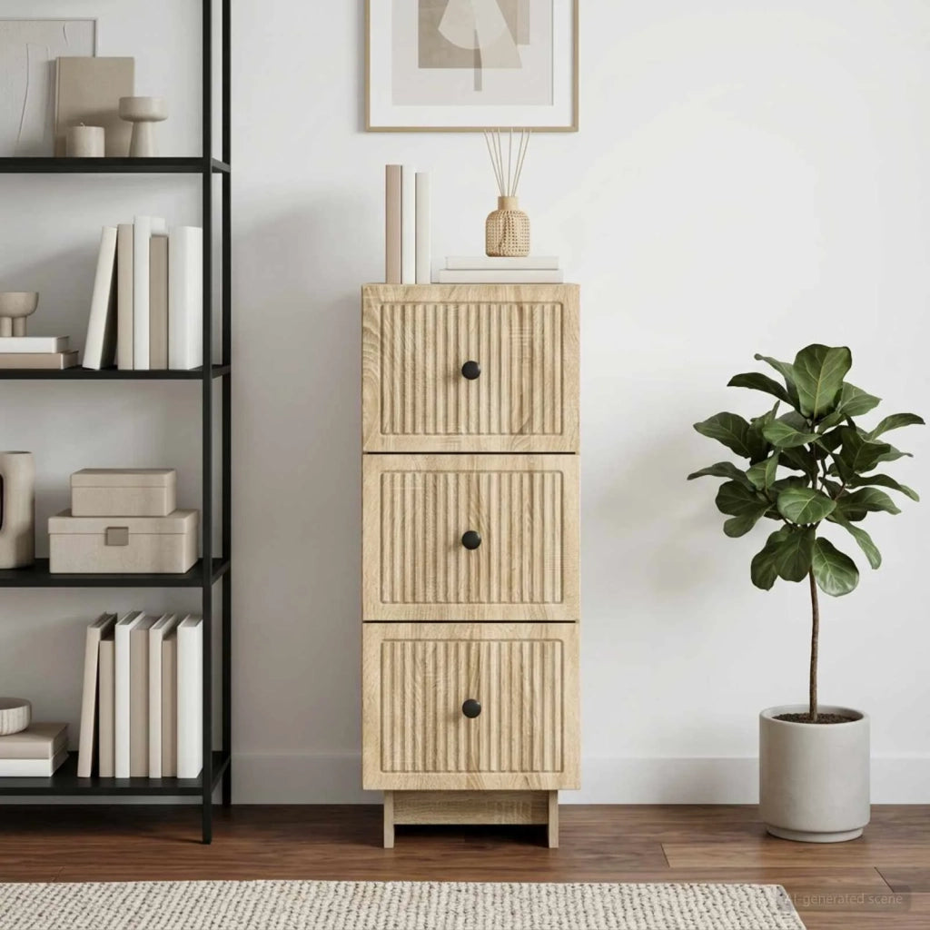 Mobile con Cassetti Rovere Sonoma 33 x 34,5 x 90 cm 893927