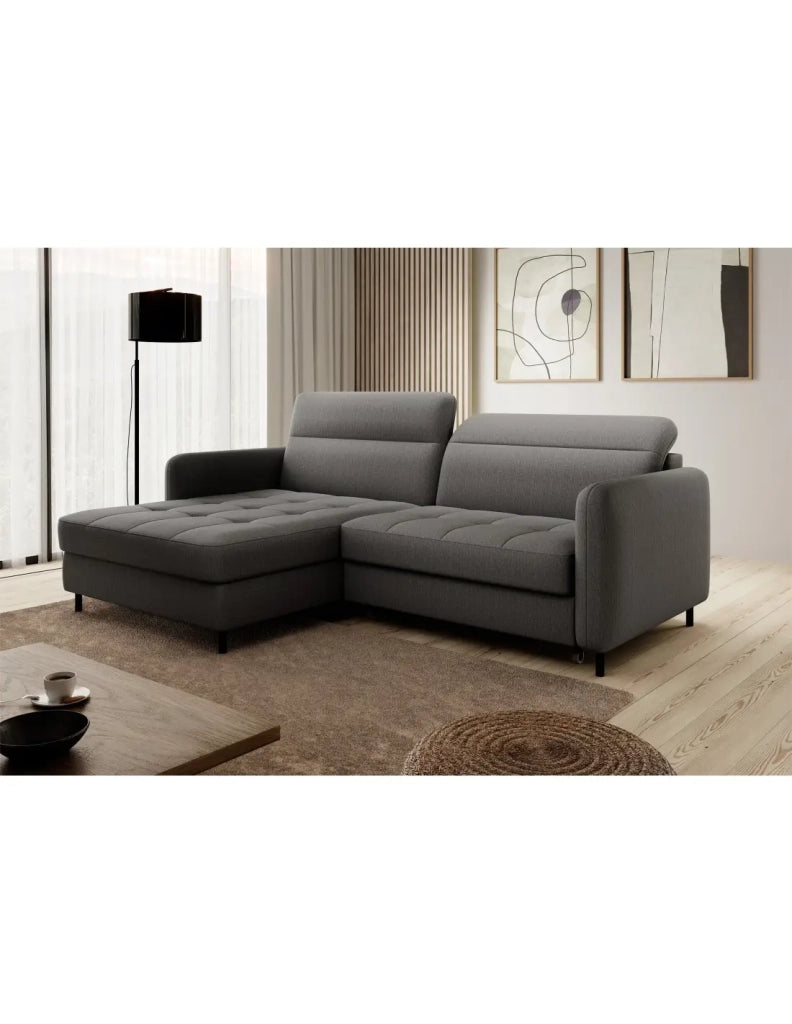 Divano ad angolo collezione GOUMSI colore Grigio scuro