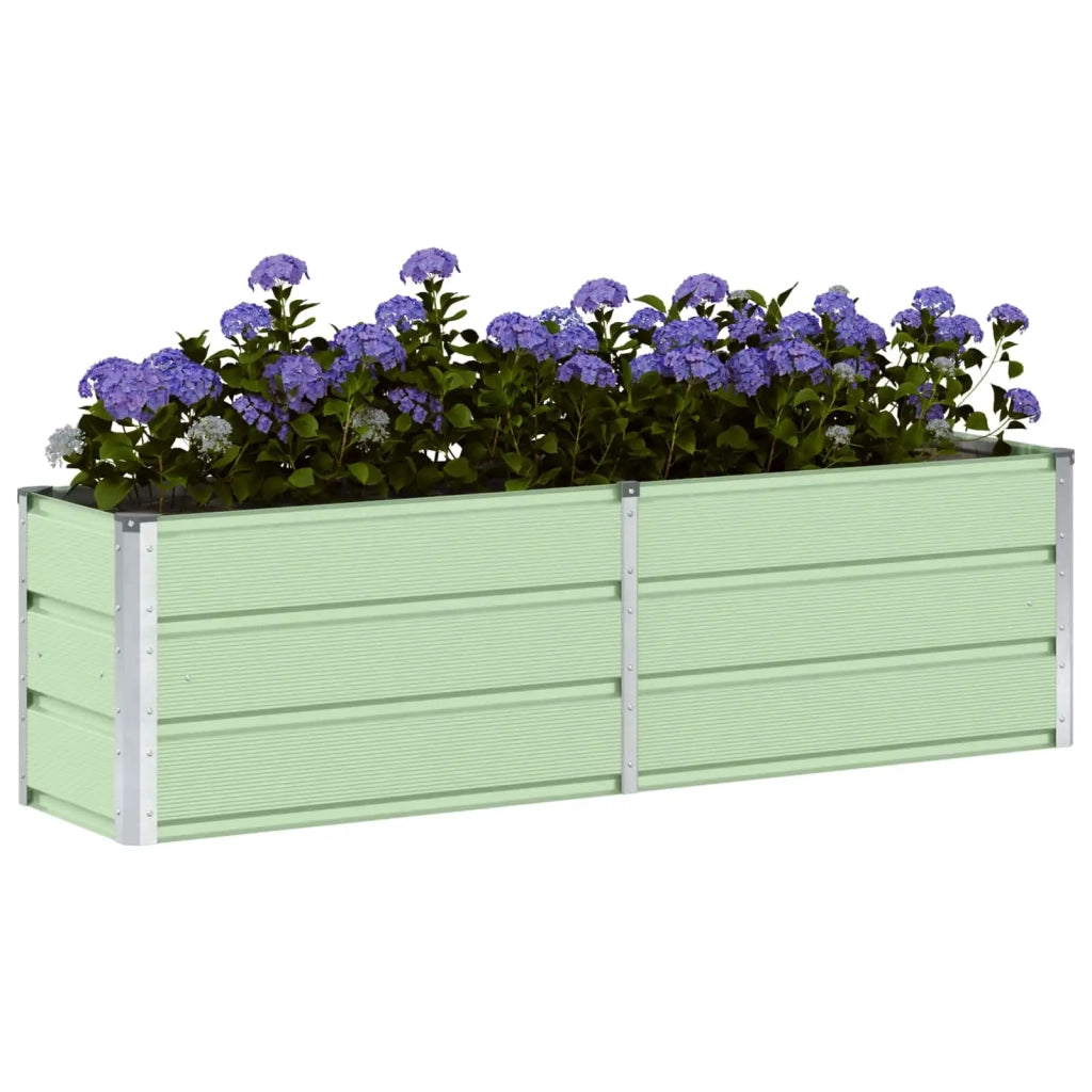 Fioriera-Vaso-Contenitore per Piante Verde 160 x 40 x 45 cm Acciaio