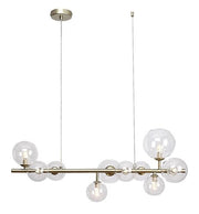 Lampada a sospensione Rabalux Aslov oro 10xG9 vetro