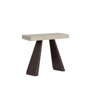 Consolle allungabile 90x40/196 cm Diamante Small cashmere telaio orso