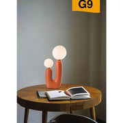 Trade Shop - Lampada Led Da Tavolo Lume Alien Attacco 2xg9 Max 60w Ip20 Varie Colorazioni D14 - Arancione
