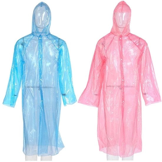 Impermeabile Poncho di Riciclo - Materiale EVA Respirante - Unisex - Leggero - Ideale per Camminare/Fare Bicicletta