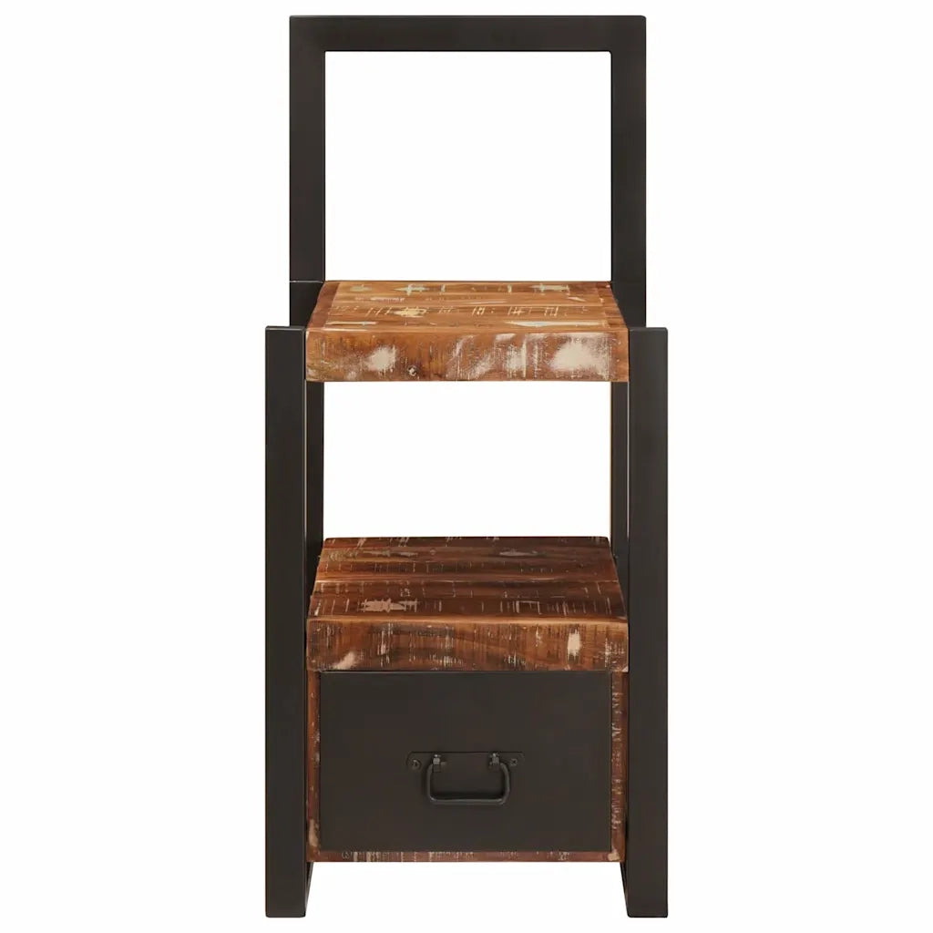 Appendiabiti con cassetto Multicolore Legno Recuperato Massello CFW1517037