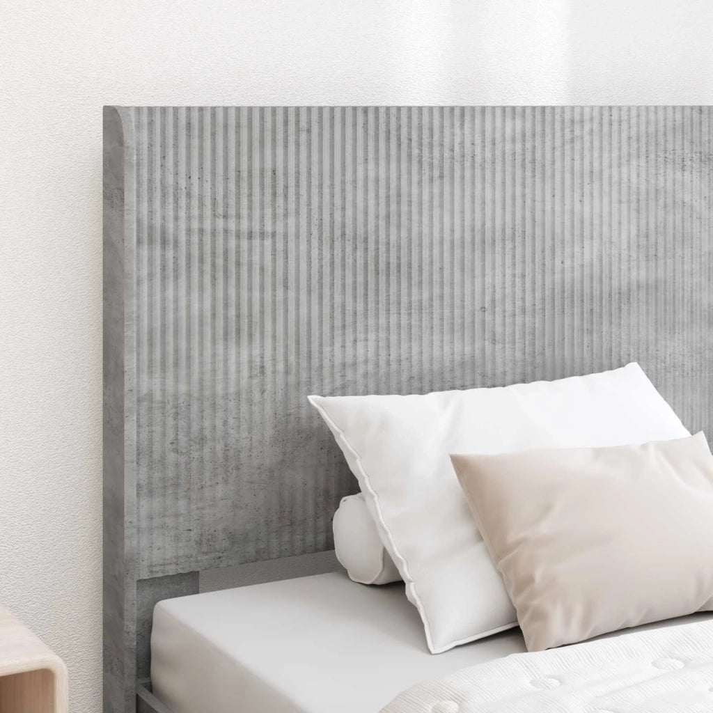 Struttura del letto con stoccaggio e testata Grigio Cemento 3414160