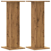 Portavasi mobili per fiori set da 2 fatti a mano legno ingegnerizzato marrone 02_0045295