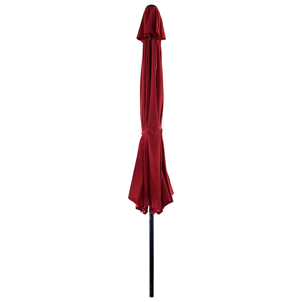 HAPUNAOmbrellone rotondo diritto diametro 3,30 m rosso
