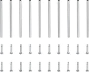 Set completo per la riparazione della cintura oraria composto da 10 tubi in acciaio inossidabile 20x1mm, steli di regolazione, clip, chiodi e fermaglio.