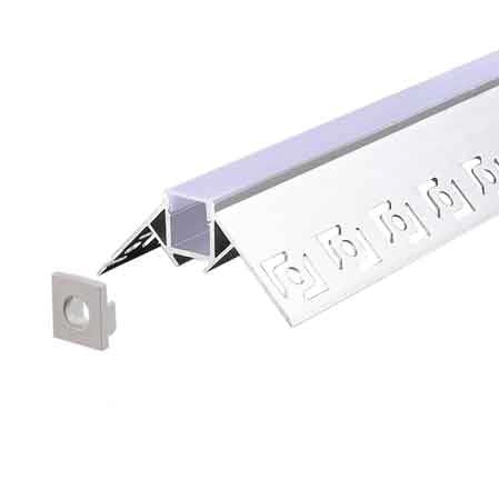 CANALINA PER STRIP LED '5165' 12x22 mm  - Barra 2 mt