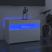 Mobile Porta TV con Luci LED-Mobile per TV-Credenza TV Bianco 60x35x40 cm