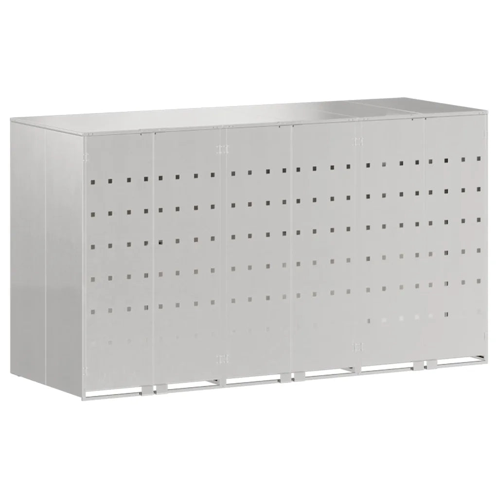 Contenitore per Rifiuti per 3 Bidoni 340 x 77.5 x 115.5 cm