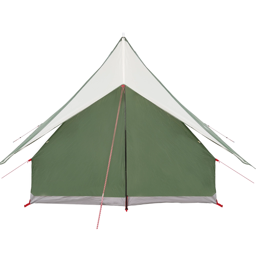 Tenda da Campeggio a Forma di A 3-Persone Verde Impermeabile