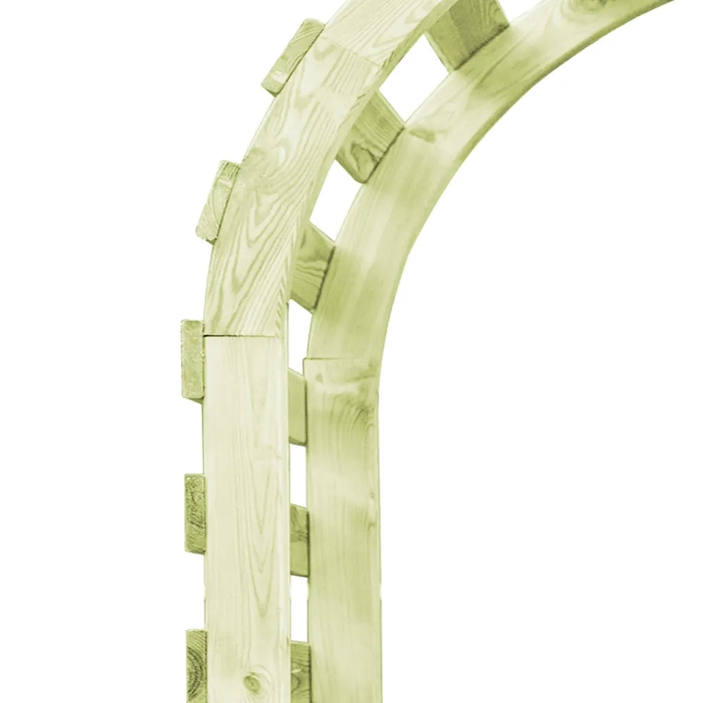 Pergolato da Giardino 130x60x230cm Legno di Pino Impregnato 49040