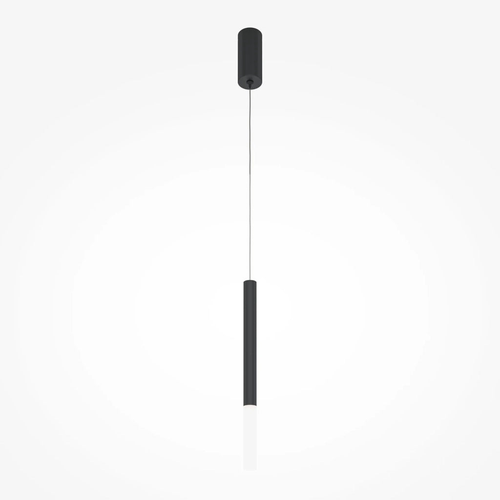 Maytoni Lampadario moderno Pro Shade 1 luce LED integrato nero alluminio