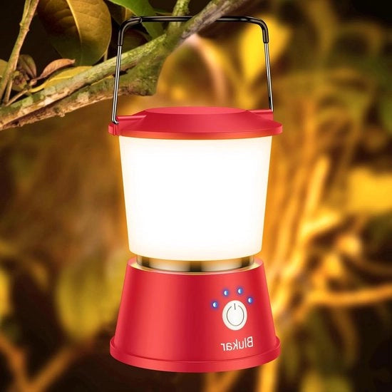 Lampada da Campeggio Ricaricabile Lunga Durata Batteria 5 Modalità Luminose LED Lampada da Tenda Sospesa per Campeggio Emergenza Fissaggio Escursioni