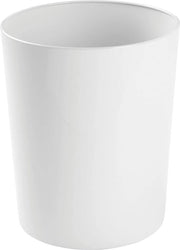 Bacetto per rifiuti - per la stanza da bagno - per uso domestico e ufficio - acciaio inox/metallo - Bianco