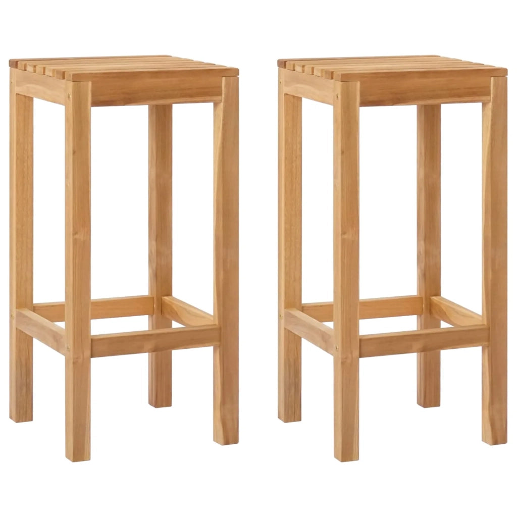 Sgabello da bar 2 pcs Naturale 35 x 35 x 75 cm
