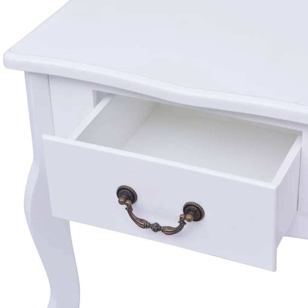 Armadietti da letto 2 pezzi MDF Bianco 242750