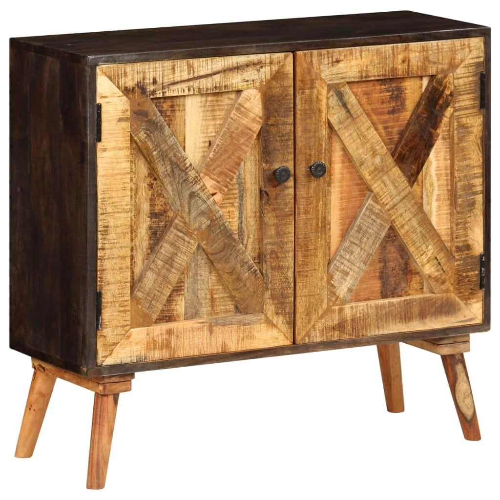 Buffet credenza mobiletto consolle mobile contenitore legno massello di mango 85 cm 4402276