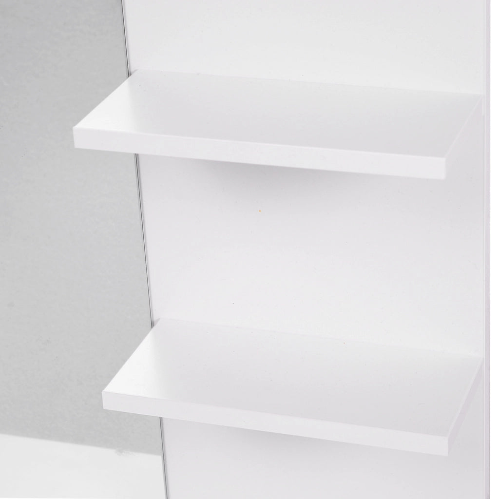 Specchio con Ripiani per Bagno ¨C Zephmum ¨C Bianco 60x48x10 cm