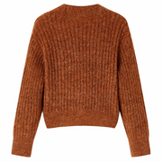 Cardigan da Bambina Lavorato a Mano Cognac 92 14947