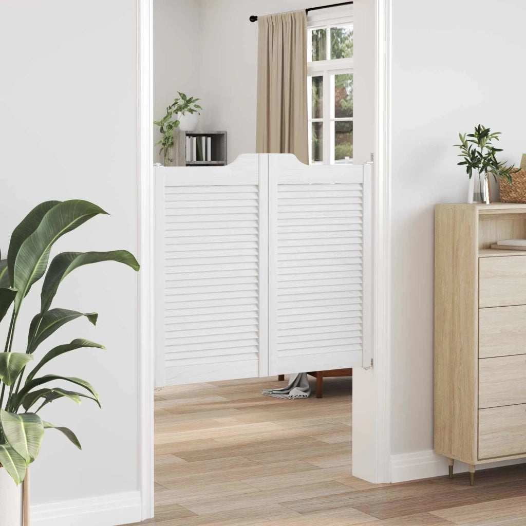 Porte Swing Bianco 90 x 50 cm Legno Massello di Pino 42047181