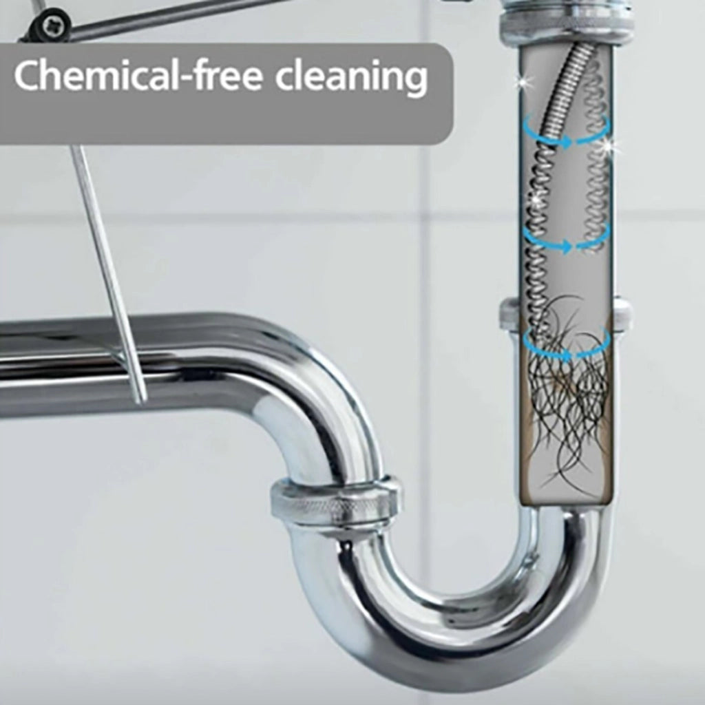 MOLLA STURALAVANDINO STURA TUBI A SPIRALE PER SCARICO FOGNE WC BAGNO ODORI 5 MT