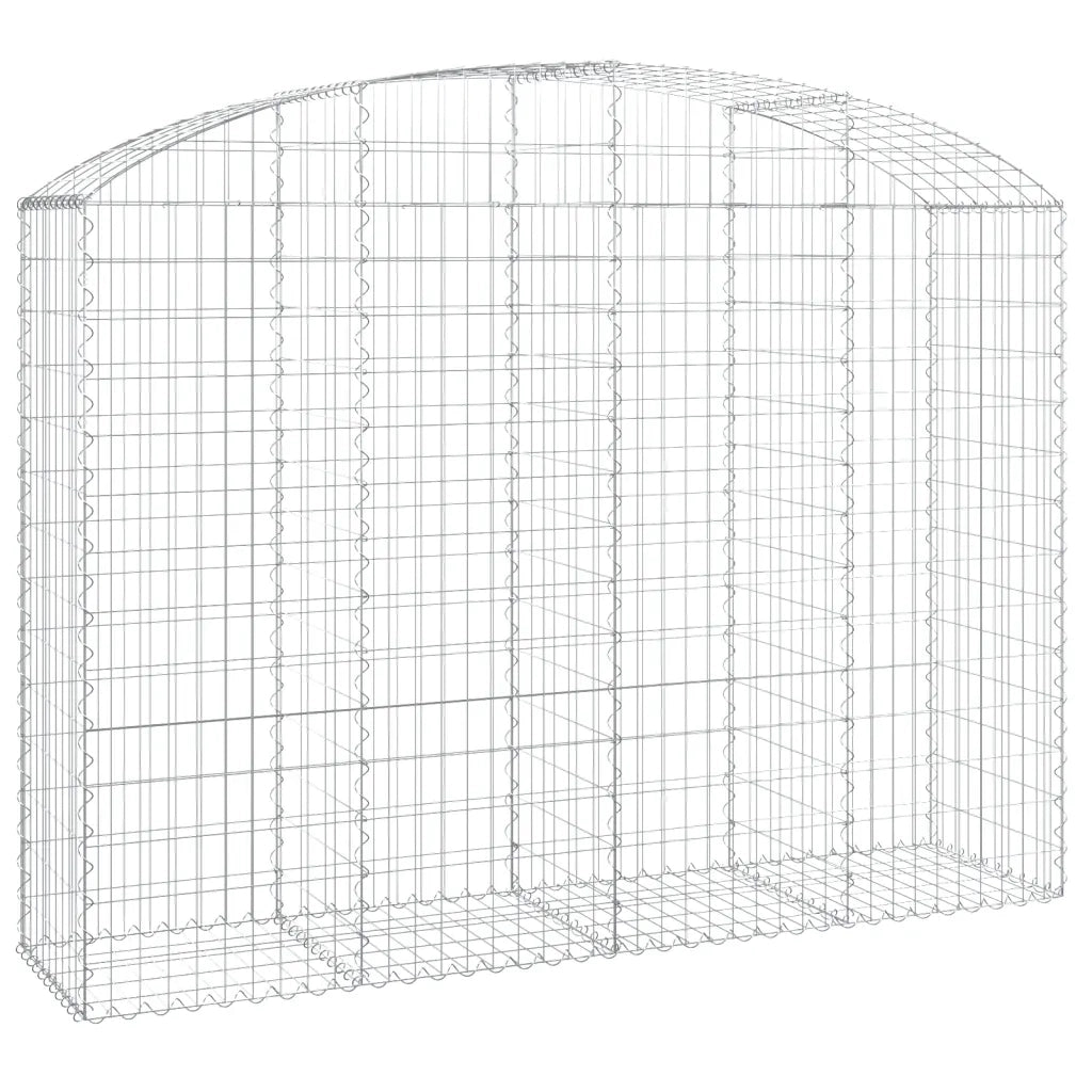 Cesto Gabbione ad Arco 200x50x140/160 cm Ferro Zincato 153477