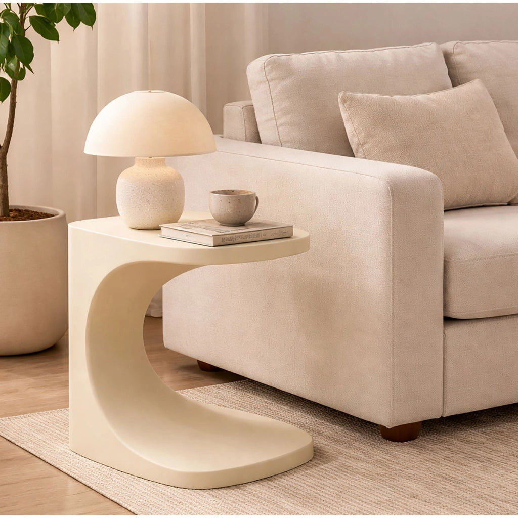 Tavolino VKH1091, Bianco, Plastica, 42x42x52 cm